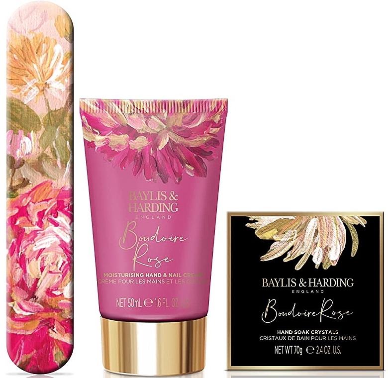 Set - Baylis & Harding Boudoire Rose Luxury Manicure Pamper Trio — photo N2