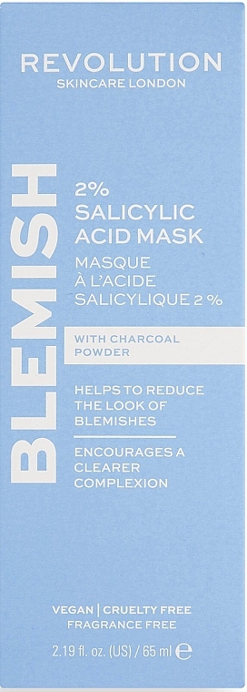 Salicylic acid Face Mask - Revolution Skincare 2% Salicylic Acid Face Mask — photo N2