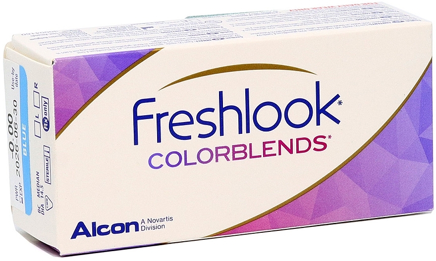 Color Contact Lenses, 2pcs, green - Alcon FreshLook Colorblends — photo N2
