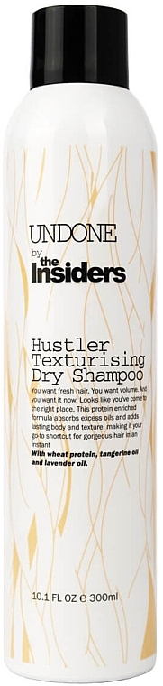 Dry Shampoo - The Insiders Undone Hustler Texturising Dry Shampoo — photo N1