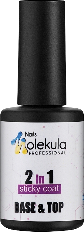 Base & Top Coat - Nails Molekula Base & Top Coat 2 In 1 — photo N1