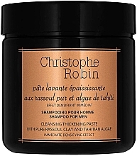 Fragrances, Perfumes, Cosmetics Shampoo-Paste - Christophe Robin Cleansing Thickening Paste With Pure Rassoul Clay & Tahitian Algae