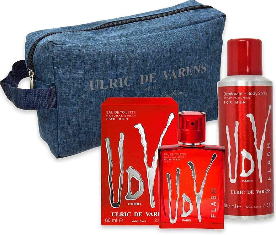 Ulric de Varens UDV Flash - Set (edt/60ml + deo/200ml+bag) — photo N2