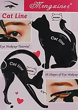 Fragrances, Perfumes, Cosmetics Eye Makeup Stencil 'Cat' - Omkara