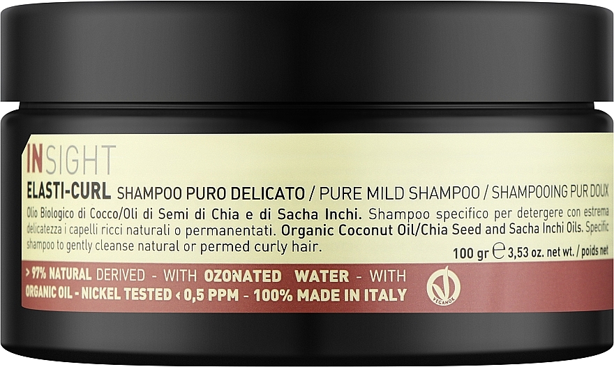 Mild Shampoo for Curly Hair - Insight Elasti-Curl Pure Mild Shampoo — photo N1