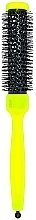 Fragrances, Perfumes, Cosmetics Aluminum Thermal Brush with Thermonaylon Bristles, yellow, 23mm - 3ME Maestri Neon