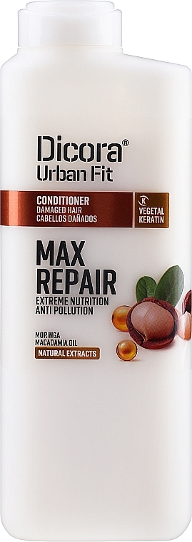 Damaged Hair Conditioner - Dicora Urban Fit Conditioner Max Repair Extreme Nutrition — photo N3