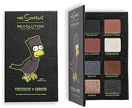 Fragrances, Perfumes, Cosmetics Mini Eyeshadow Palette Raven Bart - Makeup Revolution The Simpsons Mini Eyeshadow Palette Raven Bart