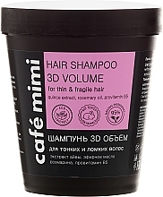 Fragrances, Perfumes, Cosmetics Shampoo for Thin and Fragile Hair "3D Volume" - Cafe Mimi Shampoo