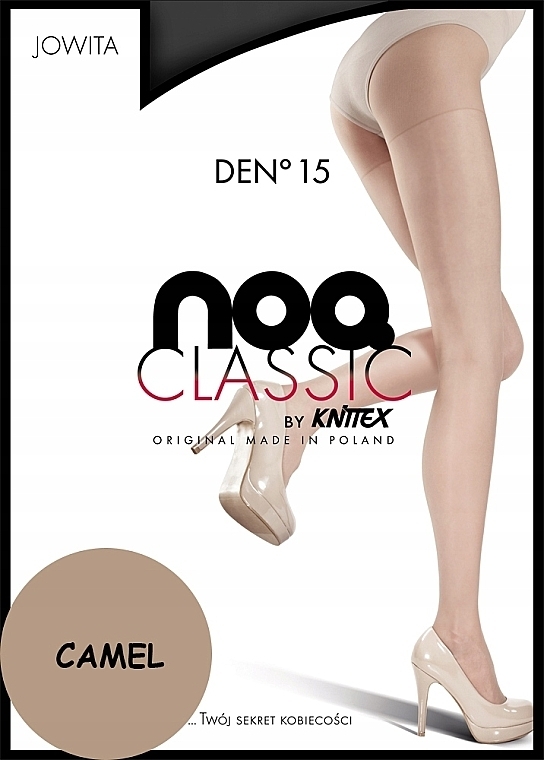 Tights 'Jowita', 15 Den, camel - Knittex — photo N1