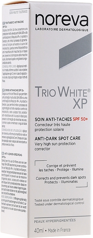 Anti-Age Spots Cream - Noreva Laboratoires Trio White XP Anti-Dark Spot Care SPF 50+ — photo N1