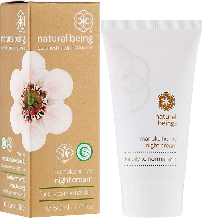 Face Cream for Normal and Oily Skin - Natural Being Manuka Honey Night Cream — photo N2