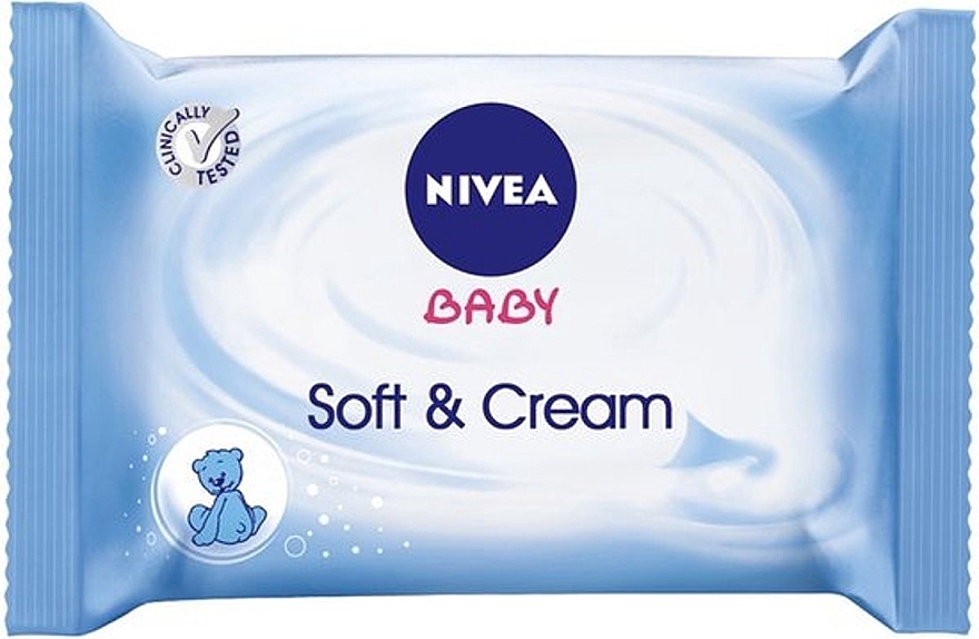 Baby Wet Wipes 63 pcs - Nivea Baby Soft & Cream Cleansing Wipes — photo N1