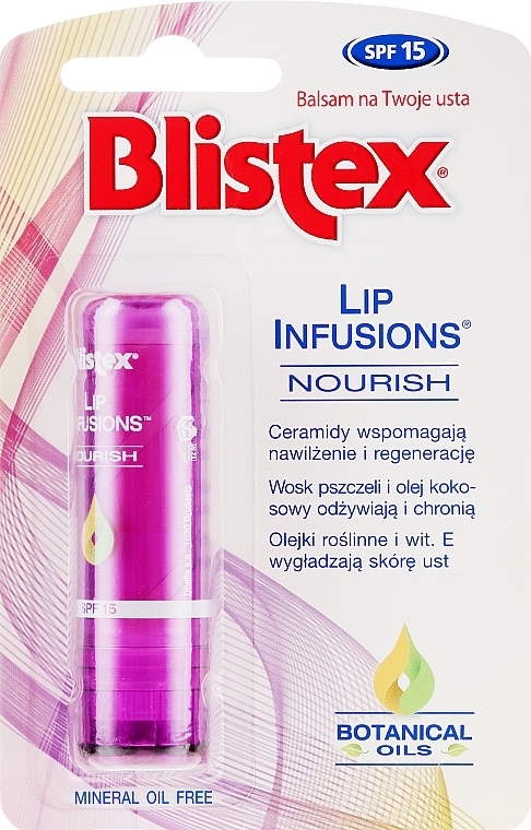 Nourishing Lip Balm - Blistex Lip Infusions Nourish SPF15 — photo N1