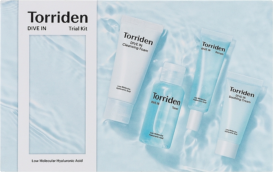 Set - Torriden Dive-In Kit (cr/20ml + foam/30ml + toner/50ml + serum/20ml) — photo N1