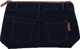 Makeup Bag "Real Jeans. Denim", 94583, blue - Top Choice — photo N1