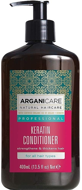 Keratin Conditioner for All Hair Types - Arganicare Keratin Conditioner — photo N1