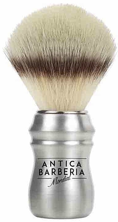 Aluminium Shaving Brush - Mondial Antica Barberia Ecosilvertip — photo N1