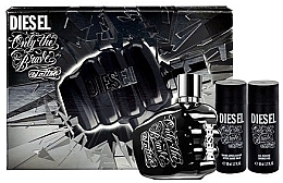 Fragrances, Perfumes, Cosmetics Diesel Only The Brave Tattoo - Set (edt/50ml + sh/gel/50ml + ash/balm/50ml)