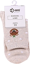 Fragrances, Perfumes, Cosmetics Women Christmas Socks, CSL250-331, beige - Moraj