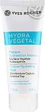 Fragrances, Perfumes, Cosmetics Face Mask "Intensive Moisturizing" - Yves Rocher Hydra Vegetal Intense Hydratig Mask