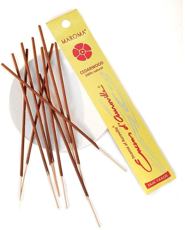 Cedar Wood Incense Sticks - Maroma Encens d'Auroville Stick Incense Cedarwood — photo N3