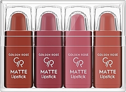 Fragrances, Perfumes, Cosmetics Lipstick Set - Golden Rose Matte Lipstick NR1