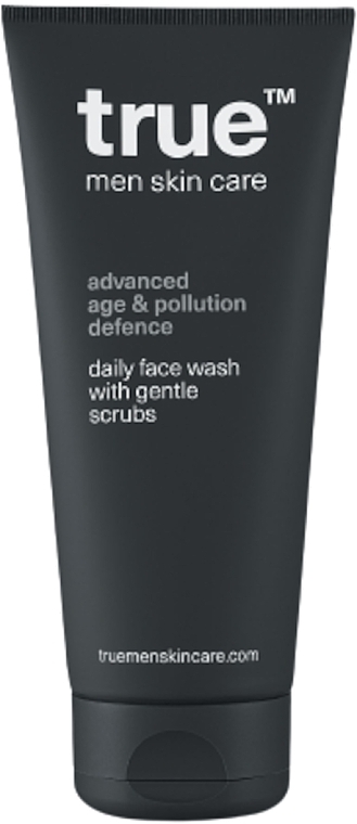 Face Gel - True Men Skin Care Advanced Age & Pollution Defence Daily Face Wash With Gentle Scrubs — photo N1