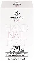 French Manicure Nail Polish - Alessandro International Spa Pro White French Effect Polish — photo N2