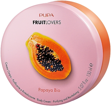 Body Cream with Papaya Extract - Pupa Fruit Lovers Body Cream — photo N1