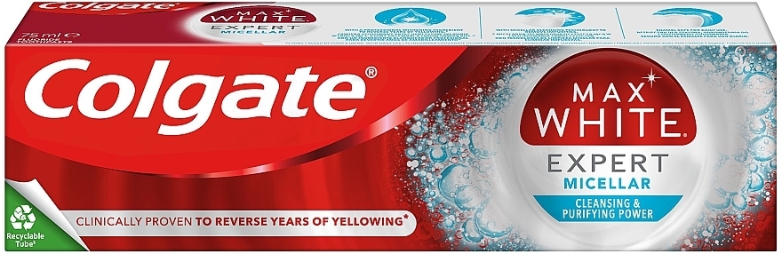 Whitening Toothpaste - Colgate Max White Expert Micellar — photo N2