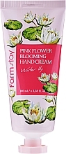 Water Lily Hand Cream - FarmStay Pink Flower Blooming Hand Cream Water Lily — photo N1
