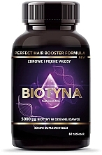 Biotin 5000 mcg Food Supplement - Intenson Perfect Hair Booster Formula Biotin — photo N1