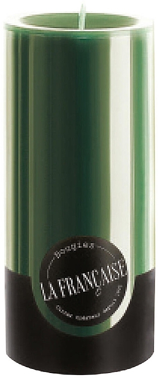 Cylinder Candle, diameter 7 cm, height 15 cm - Bougies La Francaise Cylindre Candle Green — photo N1