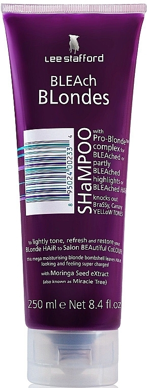Toning Shampoo for Blonde Hair - Lee Stafford Bleach Blonde Toning Shampoo — photo N2