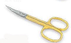 Fragrances, Perfumes, Cosmetics Golden Cuticle Scissors, satin, 01-141GL - Zauber