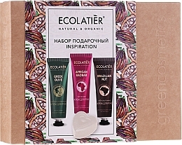 Fragrances, Perfumes, Cosmetics Set - Ecolatier Inspiration Set (h/cr/30ml + h/cr/30ml + h/cr/30ml + soap/80g)