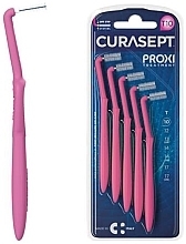 Fragrances, Perfumes, Cosmetics Interdental Brush, 1.0 mm, Fuchsia, Pack of 5 - Curaprox Curasept Proxi Treatment Angle T10 Fuxia