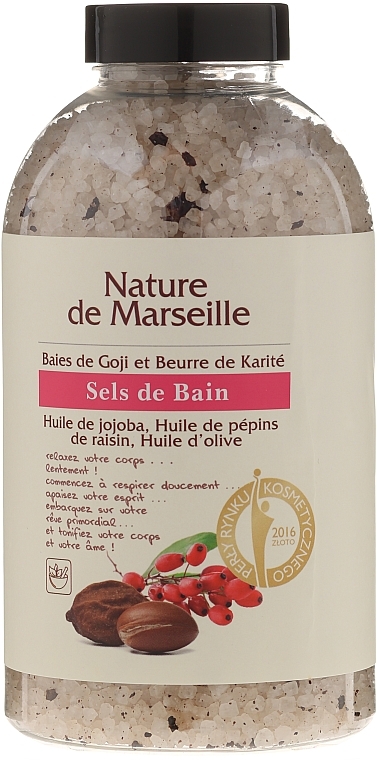 Bath Salt with Goji Berries and Shea Butter Flavor - Nature de Marseille — photo N1