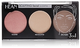 Fragrances, Perfumes, Cosmetics Face Contour Palette 3 Shades - Hean Paletka Sculpting