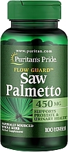 Men Dietary Supplement - Puritan's Pride Saw Palmetto 450mg Capsules — photo N1