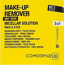 Makeup Remover Wipes - Comodynes Make Up Remover Micellar Solution Easy Cleanser — photo N1