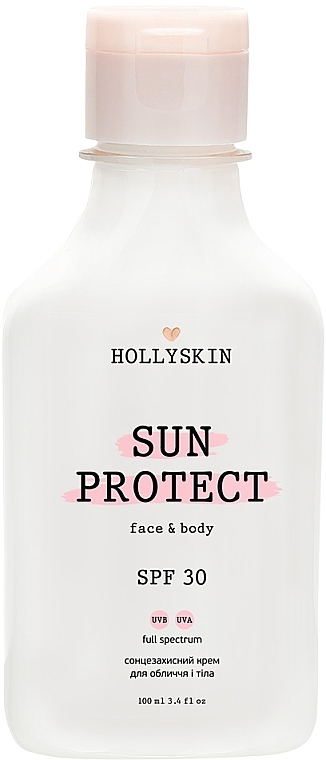 Face & Body Sunscreen - Hollyskin Sun Protect Face&Body Cream SPF 30 — photo N2