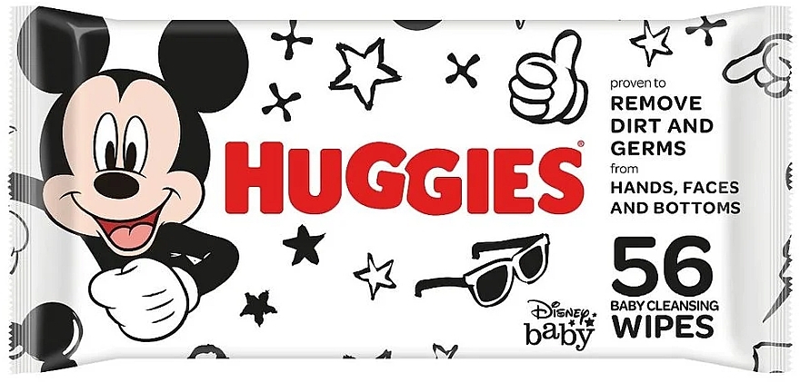 Mickey Mouse Wet Wipes - Huggies BW Baby Cleansing Wipes — photo N1