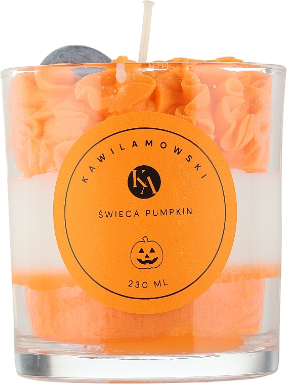 Halloween Decorative Candle, pumpkin candle - KawiLamowski Scented Candle — photo N1