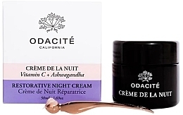 Fragrances, Perfumes, Cosmetics Night Face Cream - Odacite Restorative Night Cream Vitamin C + Ashwagandha