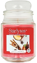 Fragrances, Perfumes, Cosmetics Scented Candle in Glass Jar - Starlytes Large Apple Cinnamon Candle