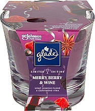 Fragrances, Perfumes, Cosmetics Scented Candle - Glade Candle Small Scented Candle Merry Berry & Wine