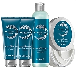 Fragrances, Perfumes, Cosmetics Set - Avon Planet Spa The Tranquillity Ritual (f/mask/75ml + f/scrub/75ml + shr/gel/200ml + b/butter/200ml)