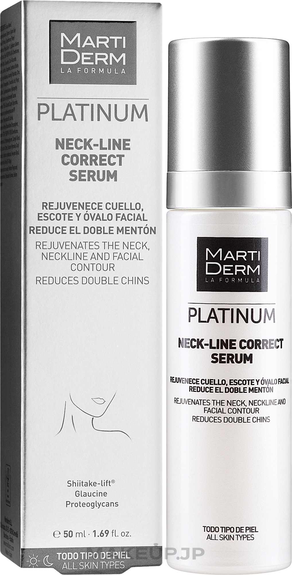 Neck Care Serum - Martiderm Platinum Neck-Line Serum — photo 50 ml